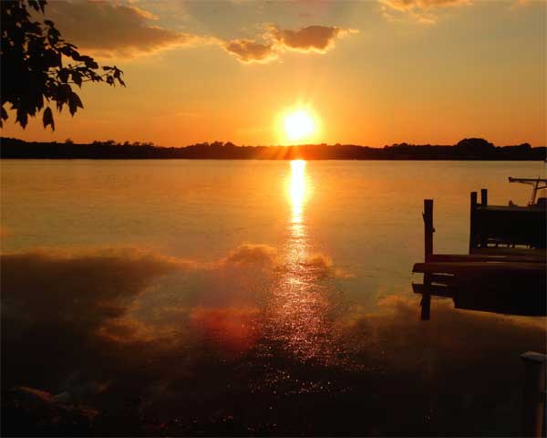 Bay Sunset Reflections, Chesapeake Bay