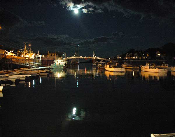 Perkins Cove, Full Moon Reflection