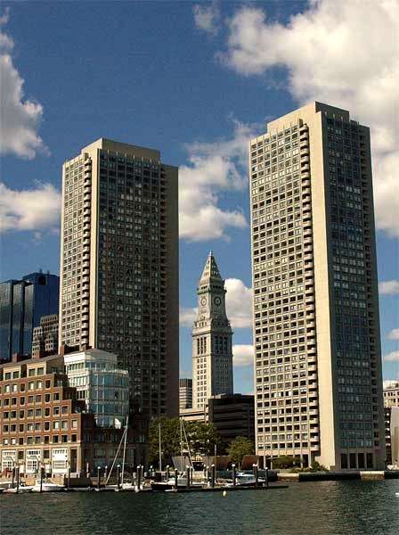 Old Custom House Tower and Highrises, Boston MA