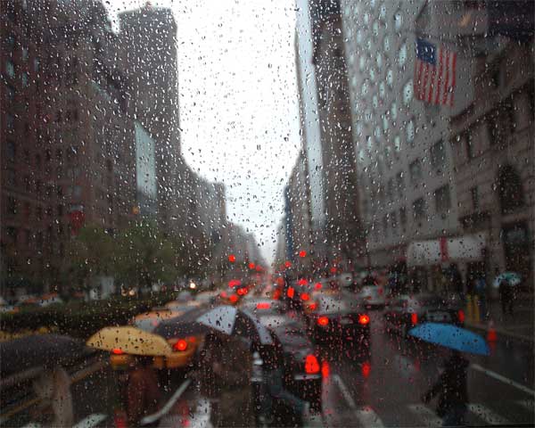 Rainy Day Departure, Manhattan