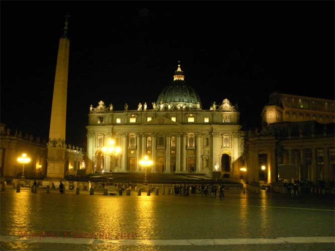 St. Peter's Square at Night