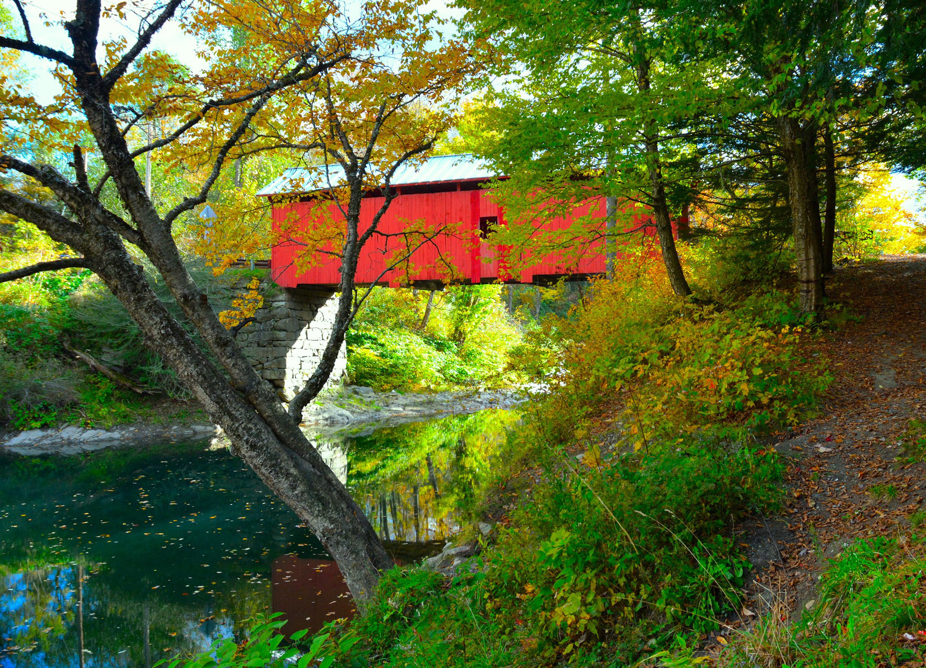 Slaughter House Bridge ~ Charlotte, Vermont