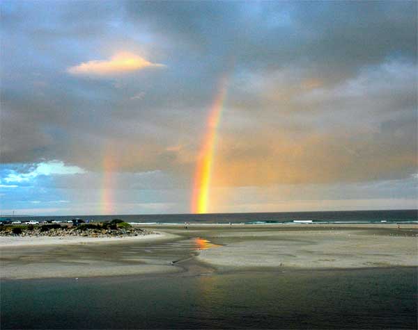 Double Rainbow at Day's End