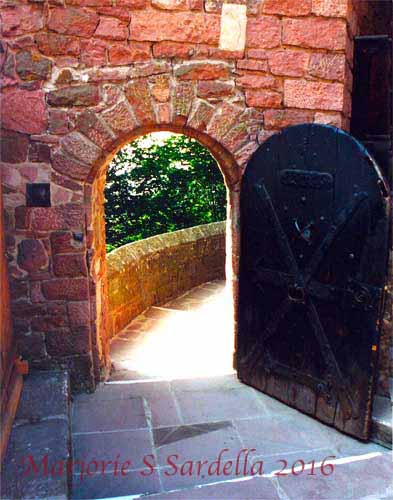 Courtyard Door, Haut Koenigsbourg, France